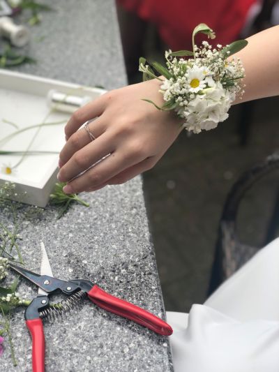 Blumenarmband Brautjungfer Abiball Hochzeit