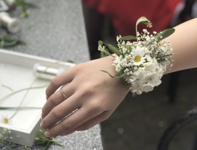 Blumenarmband Brautjungfer Abiball Hochzeit