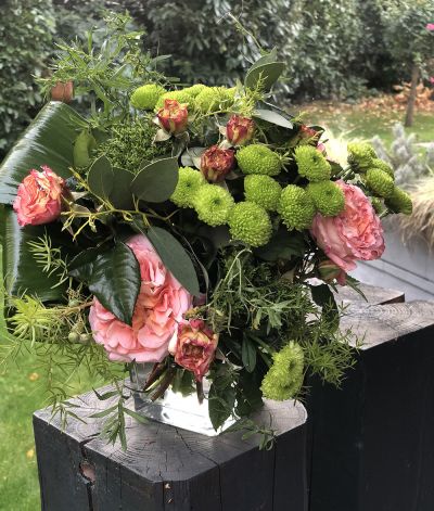 Brautstrauß wedding Rosa Bohostyle