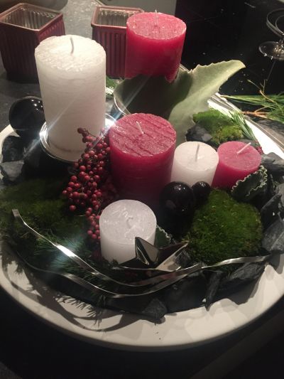 Adventsgesteck Büro Kanzlei