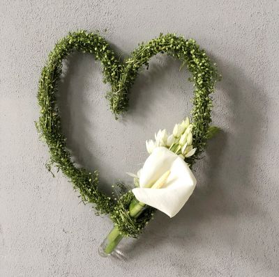 Pflanzendeko Grünes Herz