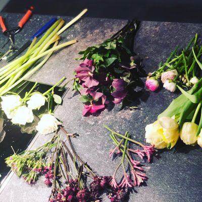 Vorarbeit Blumenstrauss