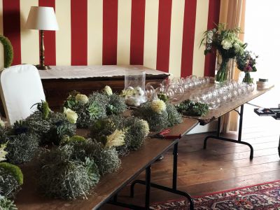 Vorbereitung Blumendeko