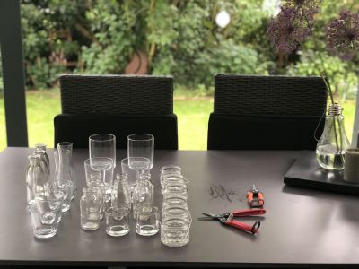 Vorbereitungen Tischdeko