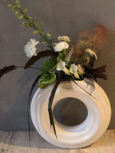 runde Vase Veronica calla