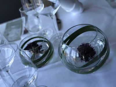 typha latifolia Kugelvase Tischschmuck